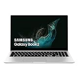 SAMSUNG Galaxy Book2 - Portátil de 15,6' Full HD (Intel Core i5-1235U, 8GB RAM, 512 GB NVMe SSD, Intel Iris Xe, Windows 11 Home) Plata - Teclado QWERTY Español