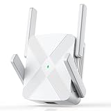 Repetidor WiFi, 4 Antenas Extensor WiFi, 1200Mbps Doble Banda Refuerzo Wi-Fi, Cubre hasta 12880 pies cuadrados, Booster de Internet - con puerto Ethernet, Intensificador de señal inalámbrica doméstico