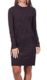 Vero Moda Vmdoffy LS O-Neck Dress Ga Noos Vestido, Port Royale/Detalles: W. Black Melange, L para Mujer