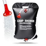 Bolsa de Ducha Solar, Bolsa de Ducha de Acampada, Bolsa Ducha Aire Libre, Bolsa Ducha con Manguera Bolsa de Ducha Viaje Portátil Bolsa de Agua Portátil para Jardín Acampada Senderismo Escalada