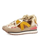 Sneakers Beige Tipo Espadrille con cuña para Mujer coinches