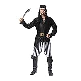 SEA HARE Trajes de Disfraces de Halloween para Hombres Piratas