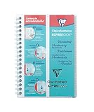 Clairefontaine 141820C Koverbook, Cuaderno de vocabulario a rayas con 1 raya en medio, 11 x 17 cm, 50 hojas, transparente