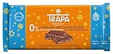 TRAPA - TURRONES. Tableta de Turrón de Chocolate con Crujiente de Leche. 0% Azúcares Añadidos. - 110 gr