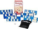 Aquamarine Games- Rummy travel 6 jugadores, Multicolor (DO004), de 7 a 9 años.