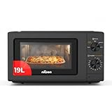 Nilson Microondas 19L Libre Instalación, Negro NMW2701N. 700W, 5 Programas, Mecánico, Modo Descongelación, Revestimiento Interior, Fácil Limpieza, Temporizador 30min