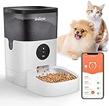Balimo Alex 4L Comedero Automático para Perros y Gatos | 2.4G WiFi Smart Dry Food Feeder | Dispensador Comida Gatos | Función de grabación de 10s y Control App, hasta 10 Comidas al día