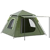 Outsunny Tienda de Campaña Pop-up para 2-3 Personas Tienda de Camping Impermeable 2000 mm Protección UV50+ Tienda de Acampada con Bolsa de Trasporte 210x210x150 cm Verde