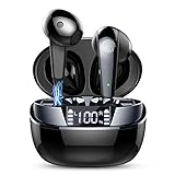 Auriculares Inalambricos, Auriculares Bluetooth 5.3 In Ear con HiFi Estéreo, Pantalla LED Doble Cascos Inalambricos con HD Mics, Auriculares Deportivos IP7 Impermeable, 35Hrs de Reproducción, USB-C