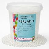 Azúcar Perlado para decoración de tamaño Medio P2, 700g - Gofres, Roscón de Reyes | Especial para Roscón de Reyes, Bollería y Repostería | Resistente al Horneado
