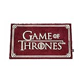 JUEGO DE TRONOS Felpudo Rectangular Logo Doormat Game of Thrones Official Merchandising Referencia DD Textiles del hogar Unisex Adulto, Multicolor (Multicolor), única