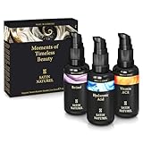 Satin Naturel Regalo Premium para Mujer – 3x30ml Sérum Vitamina C, Retinol Puro para el Rostro & Sérum Ácido Hialurónico – Regalos Originales para Ella