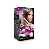 Kativa Keratin Kit Alisado Brasileño Xpress - Nueva fórmula con Doble Keratina - Tratamiento Alisado Profesional en casa - Hasta 12 Semanas de duración - Alisado Keratina Vegetal - Fácil de aplicar