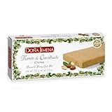 Doña Jimena Turrón de Cacahuete y Miel, Textura Cremosa, Calidad Suprema, Típico Dulce Navideño, Turrón Tradicional Sin Gluten, Almendra, 150 Gramos