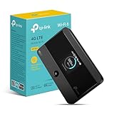 TP-Link M7352, enrutador 4G LTE con Ranura SIM, enrutador WiFi móvil, WiFi portátil 6, Plug and Play MIFI, Pantalla de Pantalla, batería de Larga duración, Almacenamiento de Tarjeta Micro SD, Control
