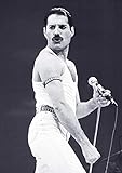 Close Up Póster Queen - Freddie Mercury [Live Aid] (59,5cm x 84cm)