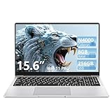 15.6 Pulgadas Ordenador Portatil, Win 11 PC Portátil Celeron N4000 CPU, Portátil con 8GB LPDDR4 256GB SSD, 1920*1080 IPS FHD Pantalla Laptop, TF Card Slot expansión hasta 1 TB, Mini HDMI+BT4.2