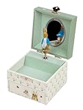 TROUSSELIER, Pierre Lapin, Peter Rabbit,Caja de tesoros y joyas musicales, Música Lullaby de Mozart, Colori Verde