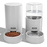 Nobleza Comedero Automático y Bebedero Gatos Perros, Dispensador Comida Gatos y Perros 3.8 L, para Perros y Gatos pequeños y medianos, Pack 2 Unidades