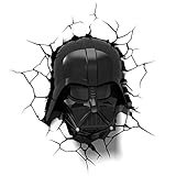 3D Light FX Lampada Led 3Dlightfx-Star Wars Ep7 Darth Vader Face con Timer Lámpara 3D SW, Multicolor, 27 x 14.5 x 32 cm