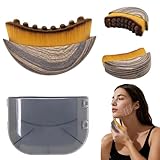 Cepillo Facial Drenaje Linfatico, Cepillos Faciales Exfoliantes, Cepillo Facial de Cepillado en Seco para Limpieza Reducción De Hinchazón. Diseño Ergonómico para Ajustarse a la Piel con Precisión.