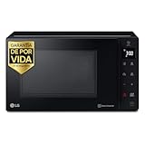 LG MH6535GIS - Microondas con Grill NeoChef, Capacidad 25 L, 1000 W, Smart Inverter, Panel Táctil LED, EasyClean, Cocción Uniforme y Bloqueo Infantil, Negro