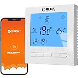 Termostato Calefaccion WiFi para Calderas Gas/Agua,Inteligente Termostato de Habitación con Control de Voz Programable para Calefacción de Suelo Compatible con Alexa,Google 3A AC220V BOT-313WIFI