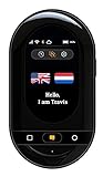 Travis Touch Go - Traductor Inteligente de Bolsillo a 155 Idiomas Con Pantalla Táctil, eSIM y Hotspot