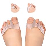 Separador de dedos de los pies masculinos y femeninos Separador de dedos del pie del gel Hallux Valgus para aliviar el dolor del dedo del pie en zapatos para correr (3 pares)