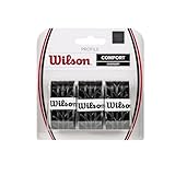 Wilson Profile - Overgrip para Raqueta de Tenis (Pack de 3 Grips), Color Negro, Única