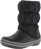 Crocs Botas de Nieve para Mujer, Negro (Black/Charcoal 070), 38/39 EU