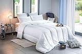 Blanrêve - Edredón confort - templado - para cama de 2 personas - Fibras sintéticas suaves - Fácil cuidado - 240 x 220 cm