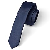 Enlision Corbatas de Hombre Modernas Corbata Azul Marino Delgada de Color Liso Originales Corbata de Boda Fiesta Business 4 cm