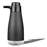 AIKE AK1062 Dispensador de jabón de Cocina de 450 ml, dispensador de jabón líquido de Acero Inoxidable, Herramientas de Cocina Negro Mate