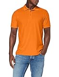 Fruit of the Loom 65/35 Pique Polo - Polo Hombre, Naranja, Large