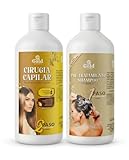 Gold DIAMOND – Kit de Alisado Brasileño Profesional Cirugía Capilar – Tratamiento de Keratina para Cabellos Teñidos, Decolorados y Dañados – 500mL