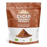 Cacao Ecológico en Polvo 1 Kg. Organic. Bio, Natural y Puro producido a partir de Granos de Cacao Crudo. Cultivado en Perú a partir de la planta Theobroma Cacao.