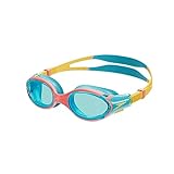 Speedo Biofuse 2.0 Gafas de natación Junior Unisex, Rayo/mango/playa coral/azul, One Size