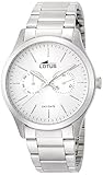 Lotus 15954/1 - Reloj de cuarzo para hombre, con correa de acero inoxidable, color plateado