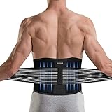 DINOKA Lumbar para la Espalda, Soporte Lumbar para Aliviar el Dolor y Lesiones, Cinturon Lumbar Prevenir Daños, Faja Lumbar para la Espalda para Hombres/Mujer con Tirantes