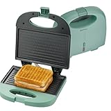 My Wave - Sandwichera - Potencia de 750W - Para Todo Tipo de Alimentos - Apertura de 90º - Parrilla Eléctrica con Placas Antiadherentes - Medidas: 22,5 x 14 cm