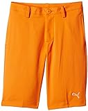 PUMA Golf Tech – Pantalón Corto para niño, Color Naranja - Naranja, tamaño 12 años (152 cm)
