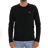 Levi's Long-Sleeve Original Housemark Tee, T-Shirt para Hombre, Mineral Black, XXL