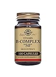 Solgar | Vitamina B - Complex 50 Alta Potencia |Contribuye al Metabolismo Energético | Estimula el Rendimiento Intelectual | 100 Cápsulas Vegetales