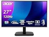 Acer EK271GBIF, Monitor 27' Full HD 120 Hz (1920x1080, 16:9, 250 Nits, Tiempo de Respuesta 1 m/s (VRB), 1xVGA/1xHDMI 1.4) , Monitor PC, Color Negro