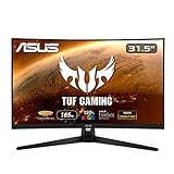ASUS TUF Gaming VG32VQ1BR - Monitor Gaming Curvo 31,5 Pulgadas (WQHD 2560x1440, 165 Hz, Extreme Low Motion Blur, Adaptive-Sync, Freesync Premium, 1 ms (MPRT), HDR10)