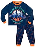 Jurassic World Pijama de Camp Cretaceous para Niños Conjunto de Pijamas para Infantiles Azul Marino 6-7 años