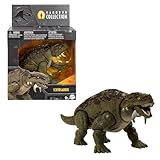 Mattel Jurassic World Colección Hammond Escutosaurio Figura de acción de dinosaurio, diseño de primera calidad con ojos de cristal y 14 puntos de articulación, JDJ08