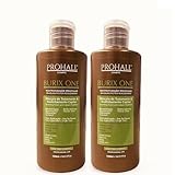 Burix One Keratina Para Alisar el Cabello-Tratamiento Alisado Brasileño Sin Formol en Casa-100ML-Paquete de 2- Hasta 6 Meses de Duración-Transforma tu Cabello en Mechones Lisos y Suaves-Prohall