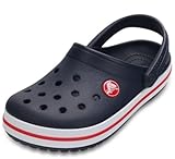 Crocs Crocband Clog K, Zuecos Unisex niños, Multicolor Navy Red, 32/33 EU